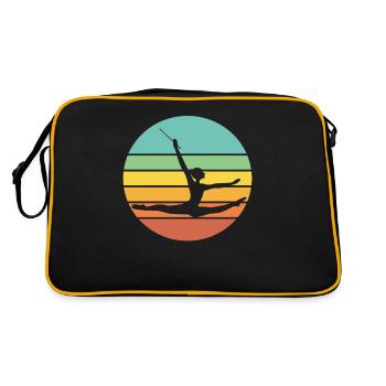 do gymnastics - Retro Bag - black/gold - Back