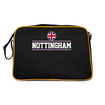 Nottingham - Retro Bag - black/gold - Back