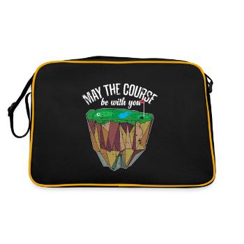 Golf Course Golf Golfball - Retro Bag - black/gold - Back