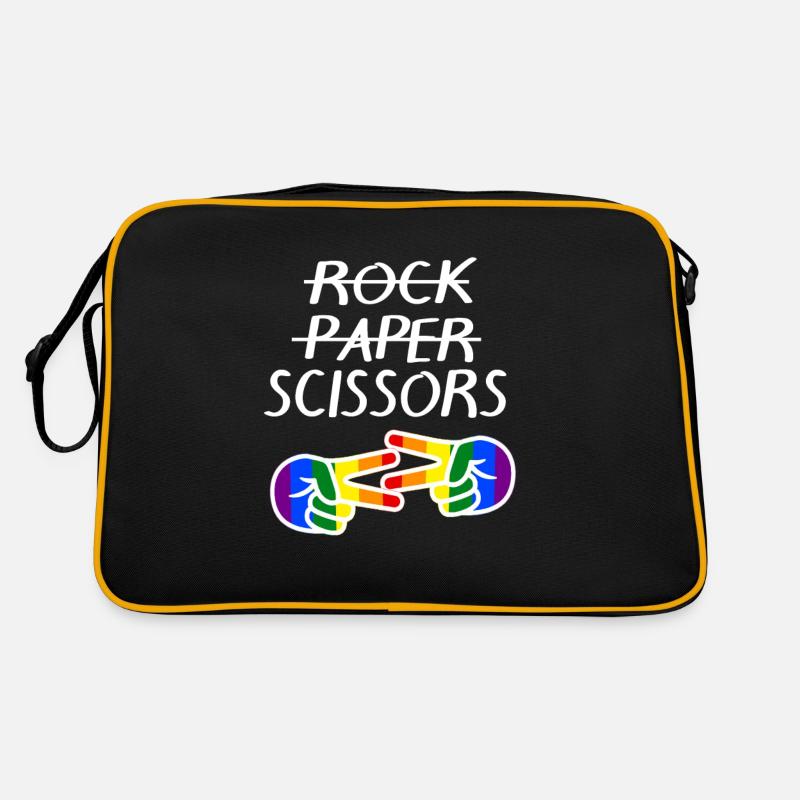 Gay Pride Gift - Retro Bag - black/gold