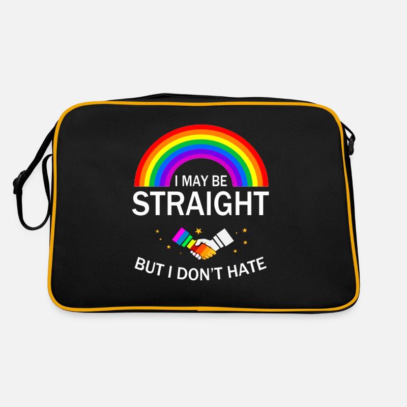 Cadeau Gay Pride - Sac Retro - noir/or