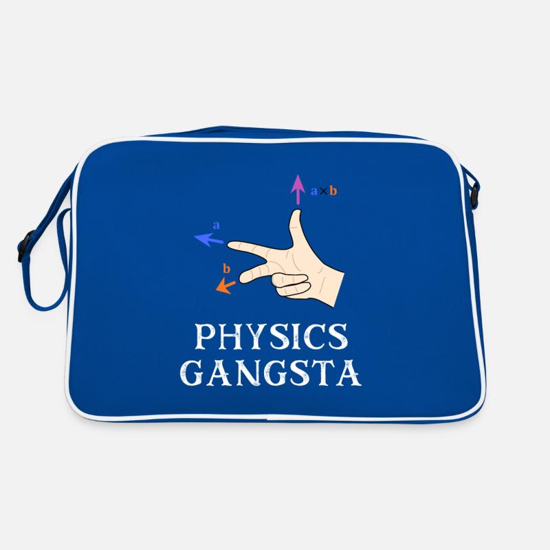 Lustige Physik Distressed Physics Gangsta Männer Retro Tasche