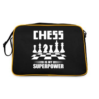 Chess - Retro Tasche - Schwarz/Gold - Hinten