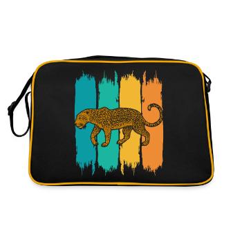 léopard - Sac Retro - noir/or - Dos