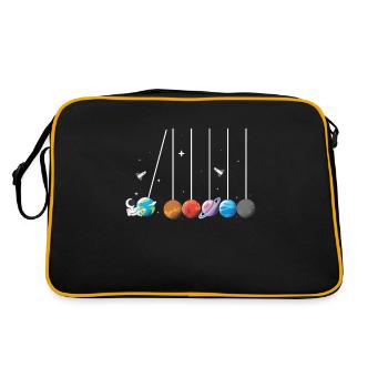 Système solaire de fusée pendule astronaute - Sac Retro - noir/or - Dos