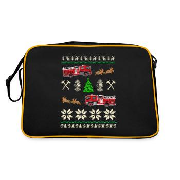 Service d'incendie de Noël - Sac Retro - noir/or - Dos