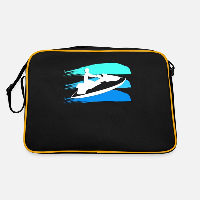 Jetski - Retro Tasche - Schwarz/Gold