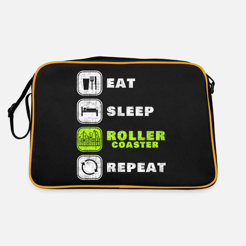 roller coaster - Retro Bag - black/gold
