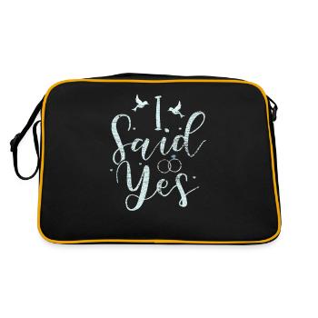Engagement request - Retro Bag - black/gold - Back