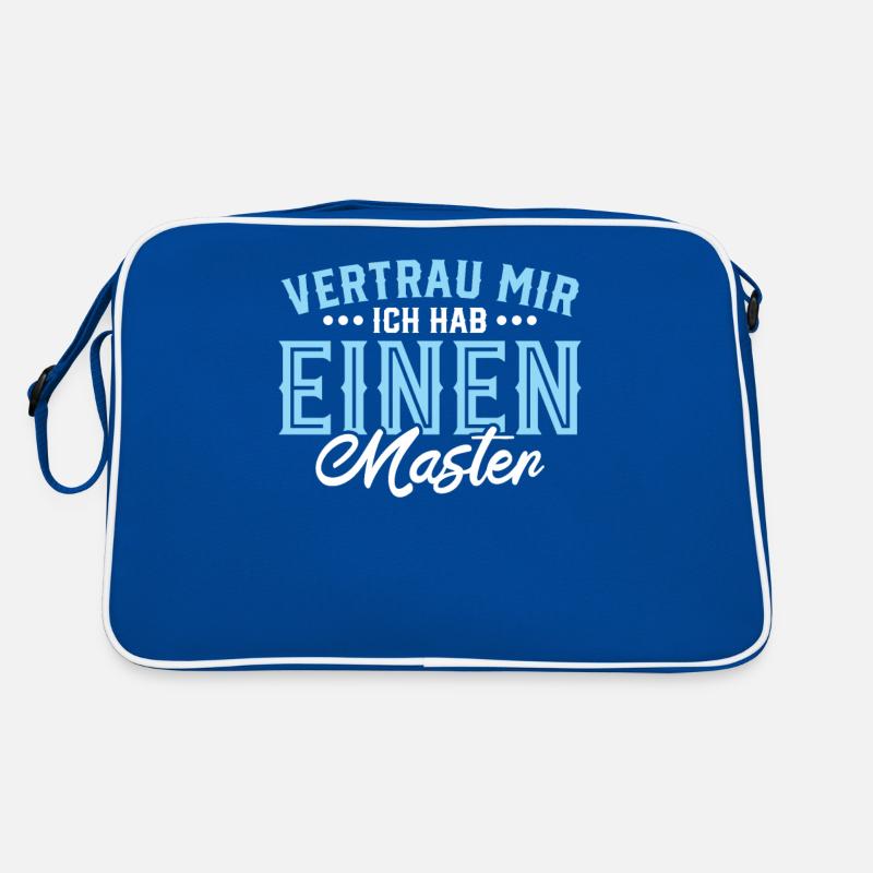 Master Abschluss Promotion Sponsion Uni Geschenk Retro Tasche