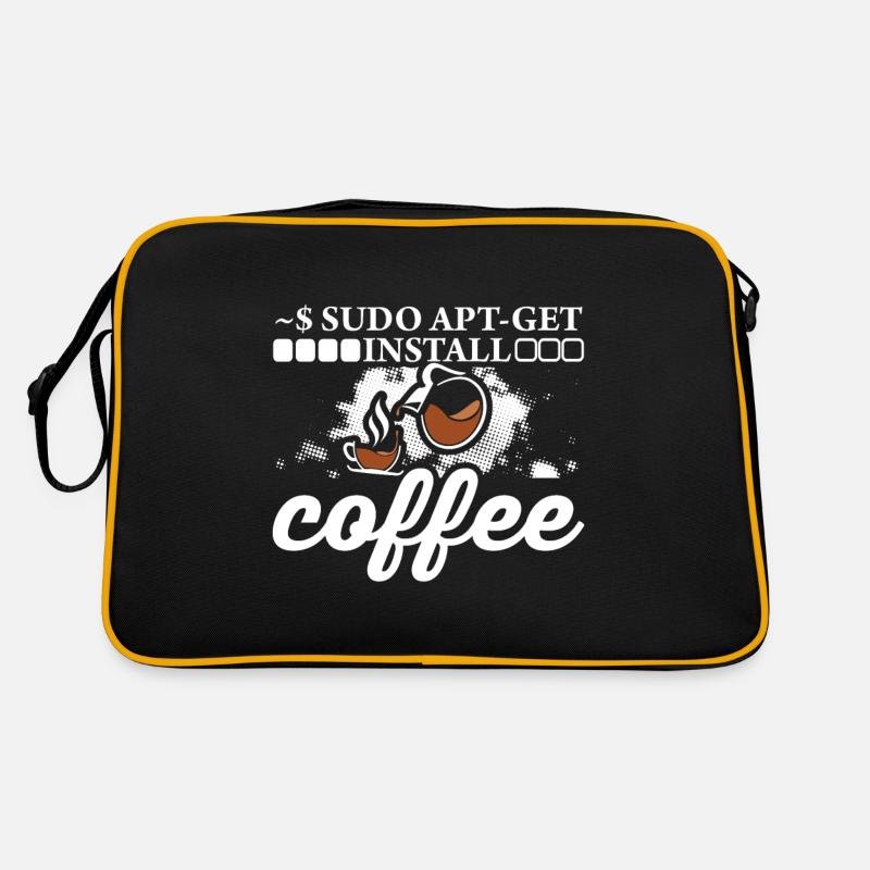 Linux Sudo Apt - Installez le café. Sac Retro