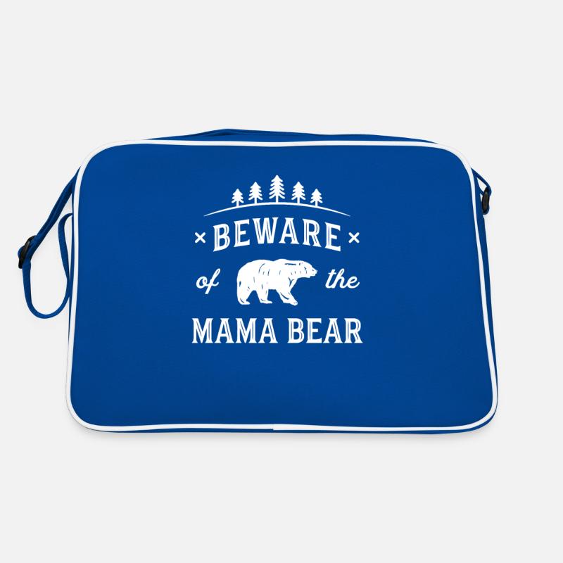 Vorsicht Mama Bear Mom Protect Starke Mutter Retro Tasche