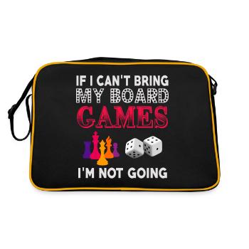 Sans mes jeux, sans moi! - Sac Retro - noir/or - Dos