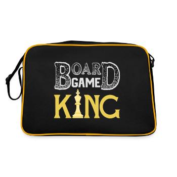 Gesellschaftsspiel König - Retro Tasche - Schwarz/Gold - Hinten