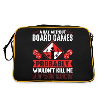 Jeux de société - Sac Retro - noir/or - Dos