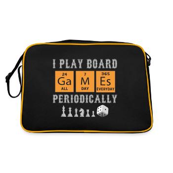 Board games; Chemistry; Nerd; gamer; PSE; games - Retro Bag - black/gold - Back