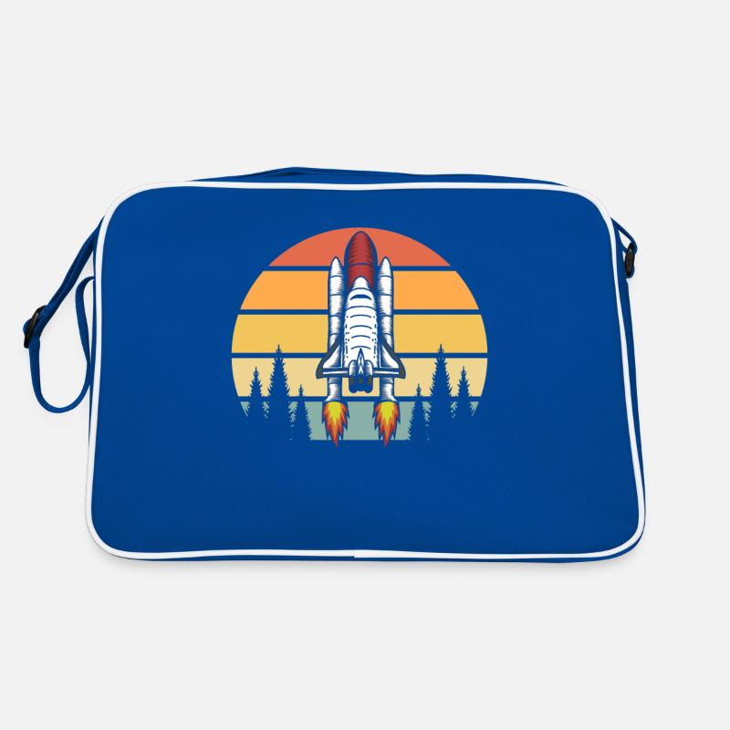 Astronomie Rakete Retro Tasche