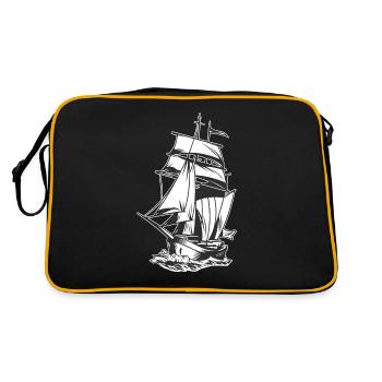 Sailing ship Sailing Ship - Retro Bag - black/gold - Back