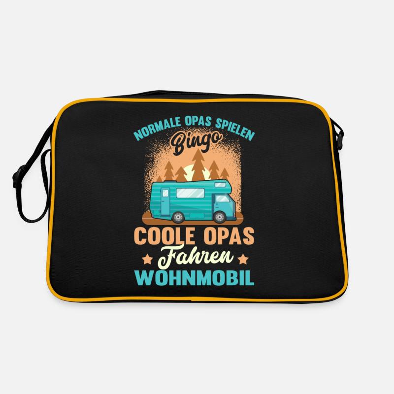 Lustig Opa Camper Zelt Camping Wohnmobil Geschenk Retro Tasche