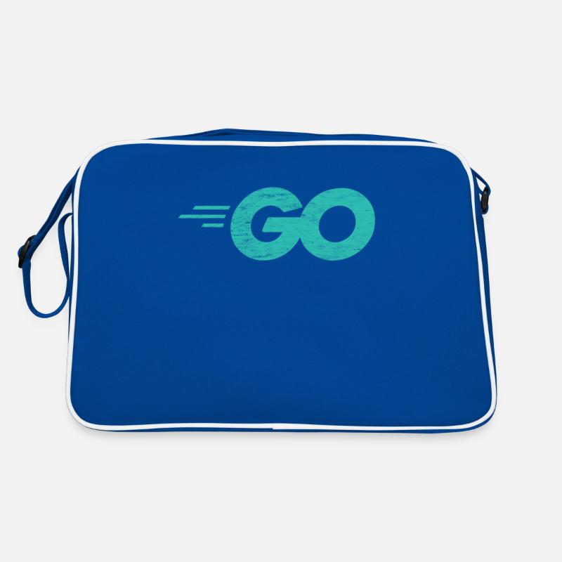 Go-Programmiersprache mit Go-Logo in Not Retro Tasche