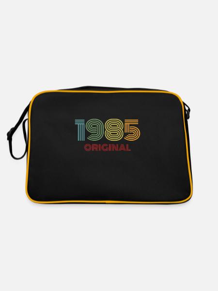 1985 original vintage vintage 85e anniversaire des années 80 - Sac Retro - noir/or - Dos