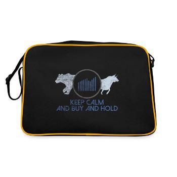 Buy And Hold Dividends Capitalist Gift - Retro Bag - black/gold - Back
