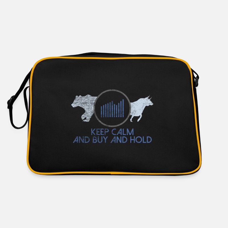 Achat capitaliste de dividendes - Sac Retro - noir/or