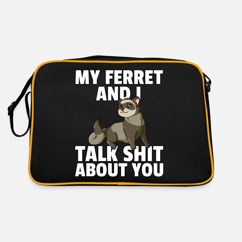 Furette douce drôle belette animal de compagnie Sac Retro