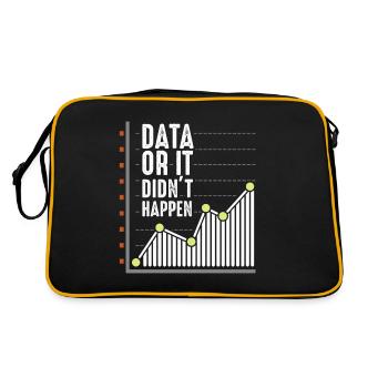 Data nerd analyst statistician scientist - Retro Bag - black/gold - Back