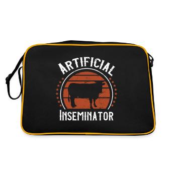 Éleveur de bétail Technicien en bovin d'insémination artificielle - Sac Retro - noir/or - Dos