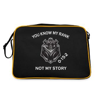 Ligue Iron Feeder Legend Rank LoL Gamer - Sac Retro - noir/or - Dos
