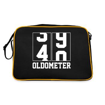 40th birthday - Retro Bag - black/gold - Back