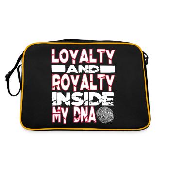 La loyauté et la royauté à l'intérieur de mon ADN Hip Hop Rap - Sac Retro - noir/or - Dos