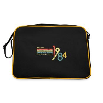 Cadeau d'anniversaire de naissance · Né en 1984 - Sac Retro - noir/or - Dos