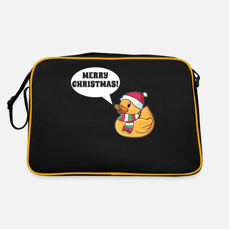 Joyeux Noël canard vacances cadeau Sac Retro