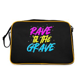 Rave jusqu'à The Grave Techno Festival Outfit Ladies - Sac Retro - noir/or - Dos