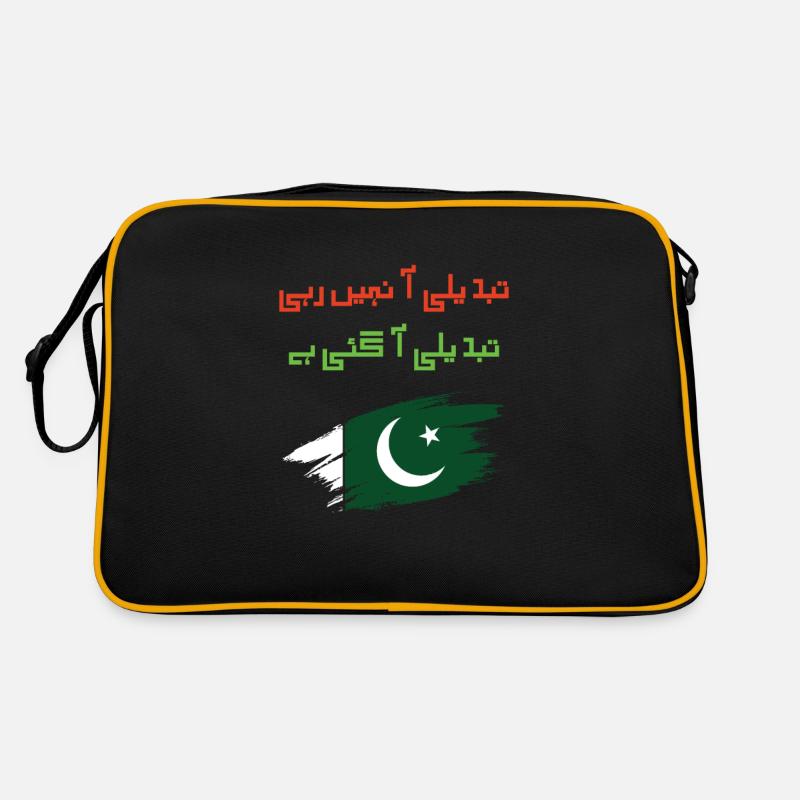 Tabdeeli aa nahi rahi tabdeeli aa gai hai - Retro Bag - black/gold