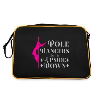Pole dance pole dance pole dance dancer hobby - Retro Bag - black/gold - Back