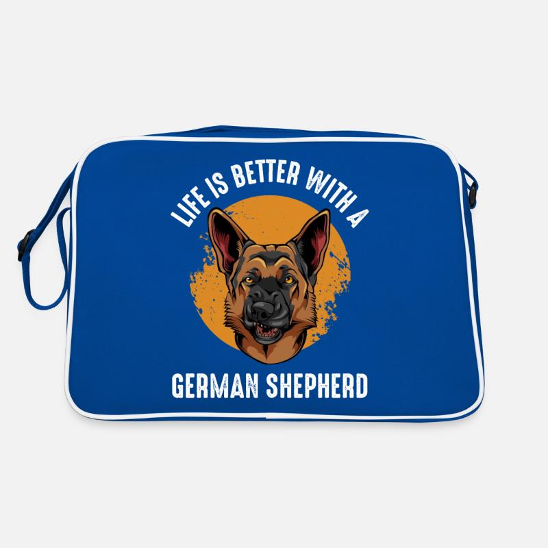 Schäferhund Retro Tasche