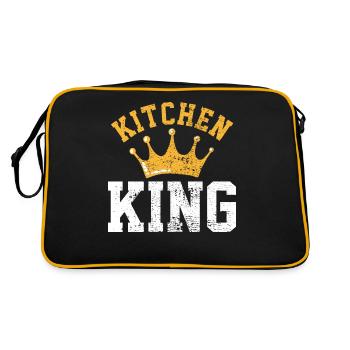 Koch Koch - Retro Tasche - Schwarz/Gold - Hinten