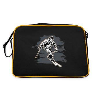 skieur - Sac Retro - noir/or - Dos
