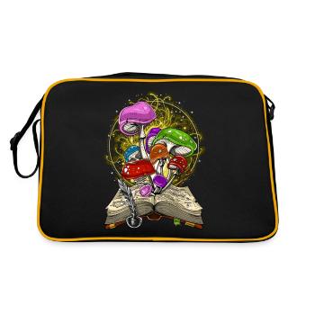 Champignon Magique Champignon - Sac Retro - noir/or - Dos