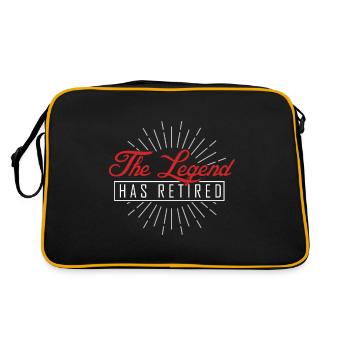 The Legend has retired | Pensioners - Retro Bag - black/gold - Back