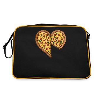 Daddy Son Partnerlook Couples Outfit Couples Pizza - Retro Bag - black/gold - Back