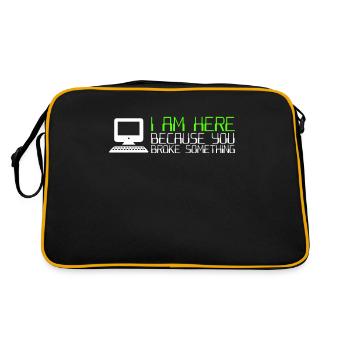 IT Computer IT Support IT Ticket System - Retro Bag - black/gold - Back