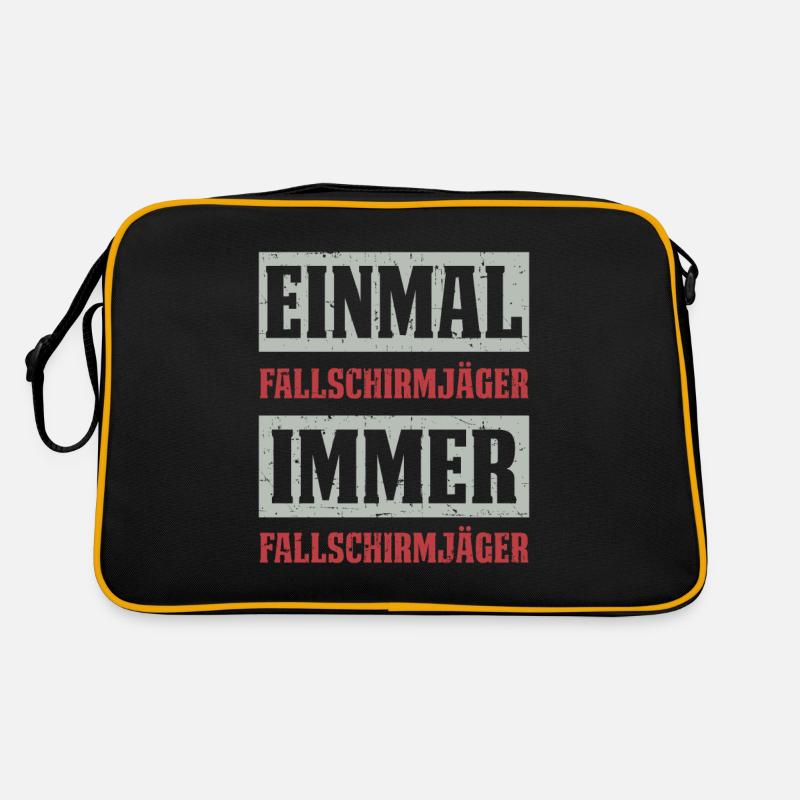 EINMAL FALLSCHIRMJÄGER IMMER FALLSCHIRMJÄGER Retro Tasche