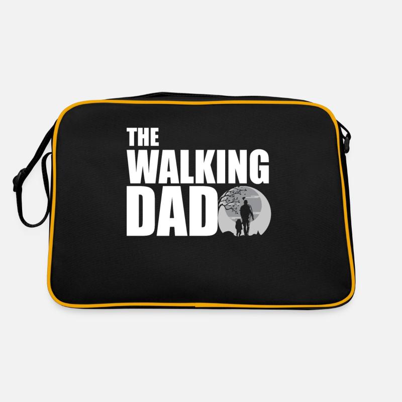 The Walking Dad - Retro Tasche - Schwarz/Gold