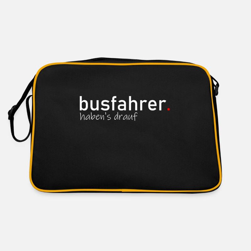 Busfahrer - Retro Tasche - Schwarz/Gold