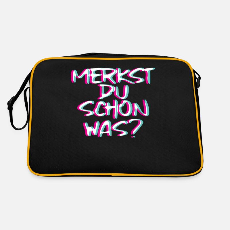 Techno Merkst du schon was Rave Trippy EDM Glitch Retro Tasche