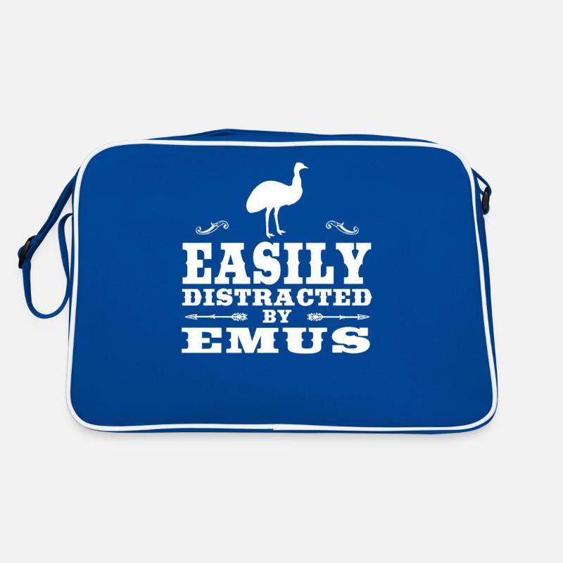 Facilement distrait par Emus Funny Emu Design Sac Retro